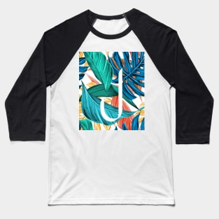 Tropical Alphabet “J” Baseball T-Shirt